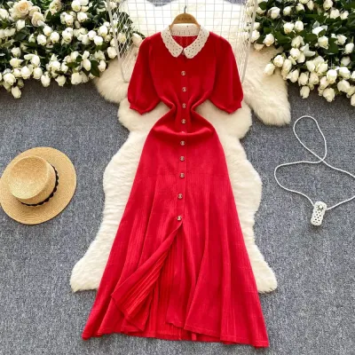 FRENCH CHANEL STYLE KNITTED DRESS